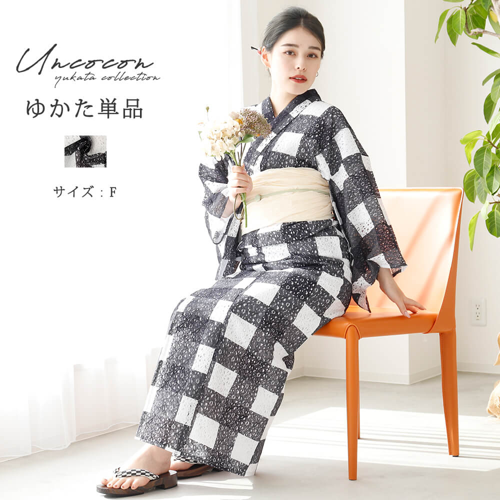 Kisste 着物 夏 小紋 単衣 薄緑 唐草 L フリーサイズ レディース