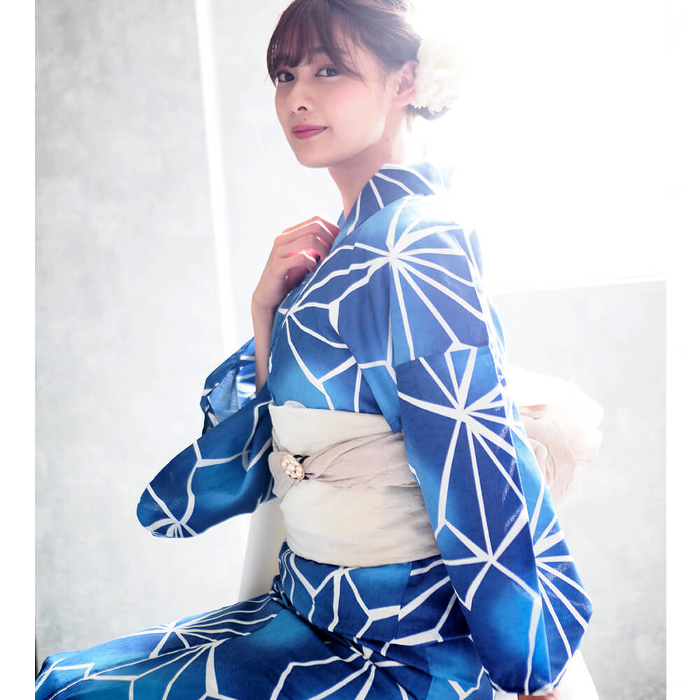 浴衣 単品 仕立て上がり 女性用 綿100％ 4L 紺色 朝顔柄 NO42135 浴衣 単品 仕立て上がり 女性用 綿100％ 4L 紺色 朝顔柄 NO42135