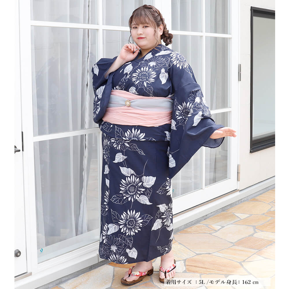 新品　浴衣　5L 大きめサイズ　ぽっちゃりさん makoto1007_u08615