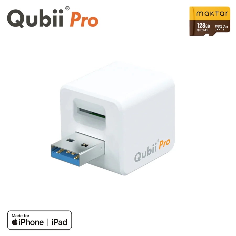Qubii Pro 128G Type-A 充電しながら自動バックアップ iphone iPad iOS バックアップ usbメモリ ipad 容量不足解消 機種変更 メーカー10年保証 MFi認証 USB-A |  | 01