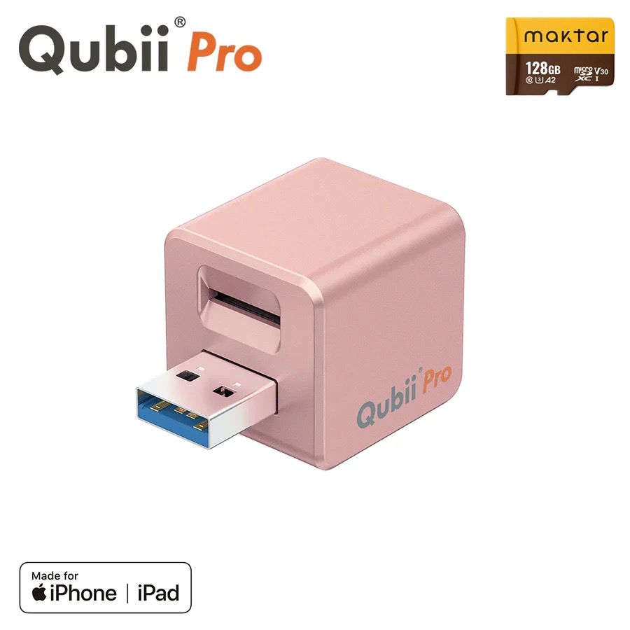 Qubii Pro 128G Type-A 充電しながら自動バックアップ iphone iPad iOS バックアップ usbメモリ ipad 容量不足解消 機種変更 メーカー10年保証 MFi認証 USB-A |  | 03