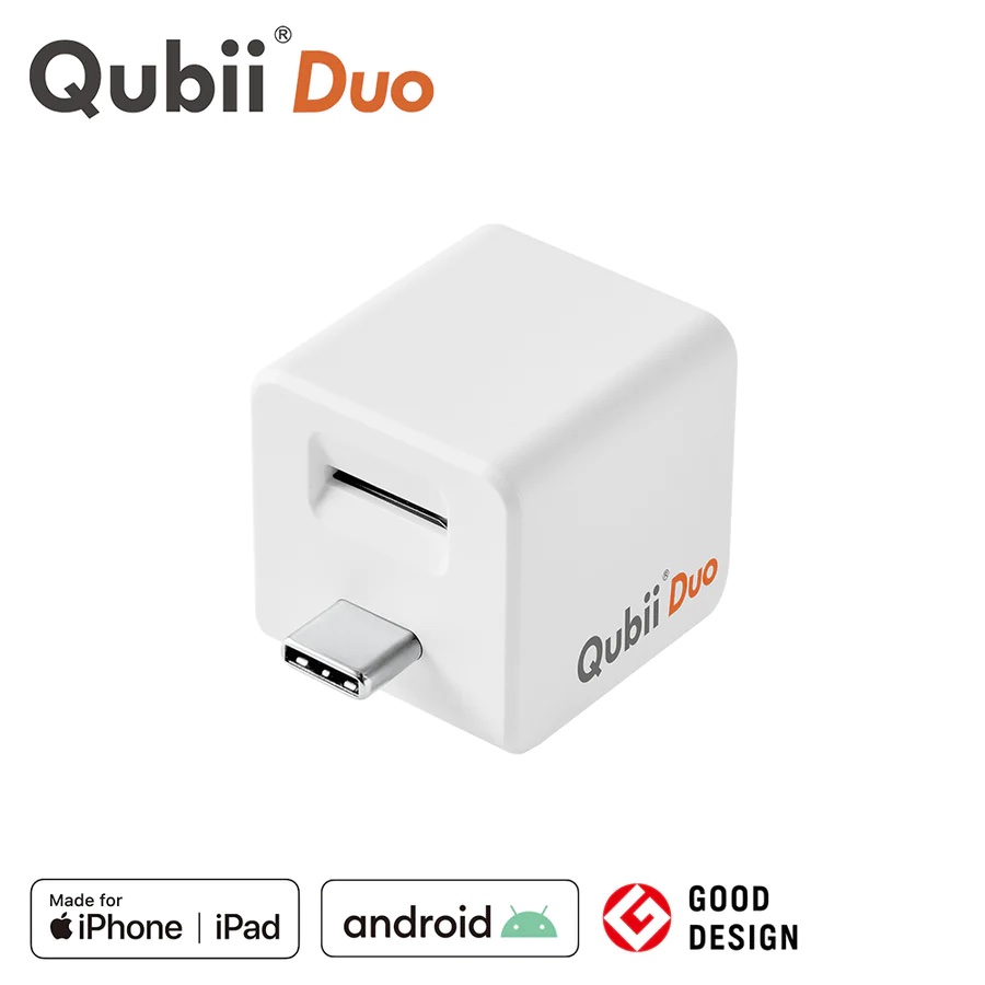 Qubii Duo Type-C 充電しながら自動バックアップ iphone iOS バックアップ usbメモリ ipad android 容量不足解消 メーカー10年保証 USB-C microSD別売 | Maktar | 01