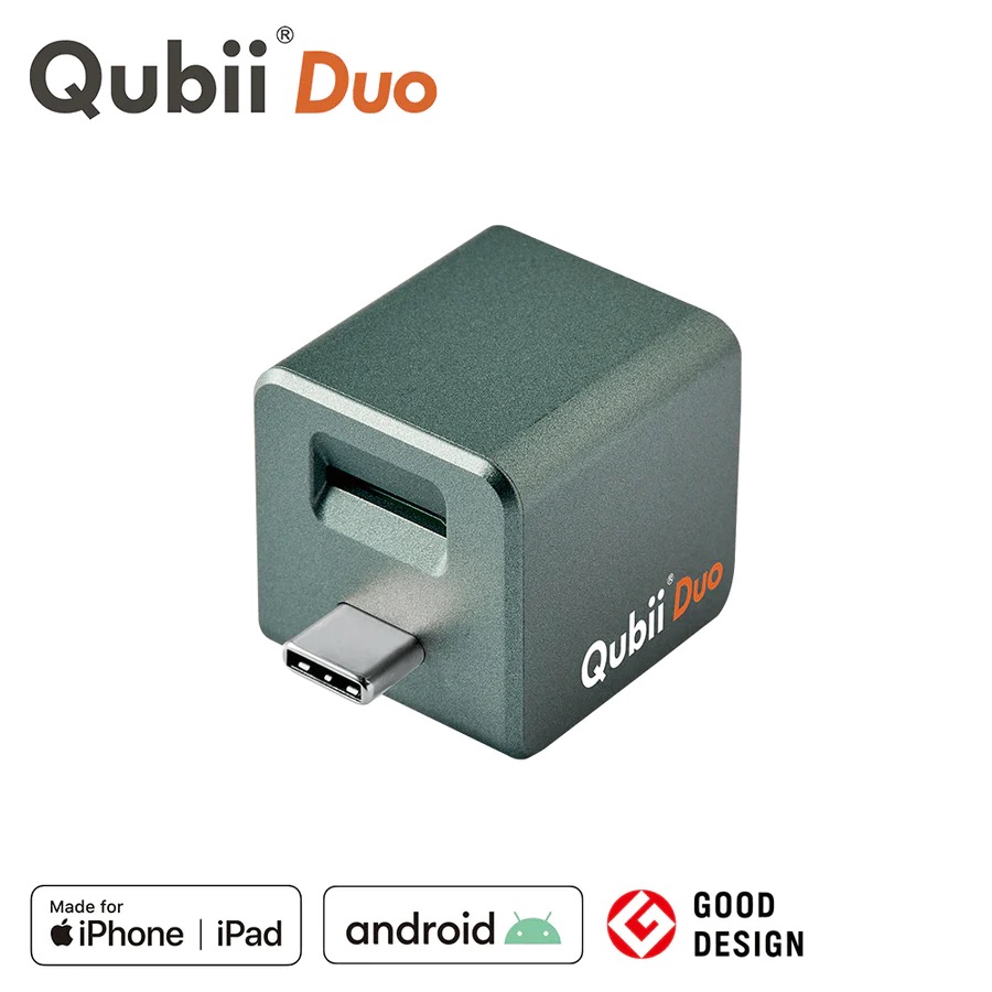 Qubii Duo Type-C 充電しながら自動バックアップ iphone iOS バックアップ usbメモリ ipad android 容量不足解消 メーカー10年保証 USB-C microSD別売 | Maktar | 02