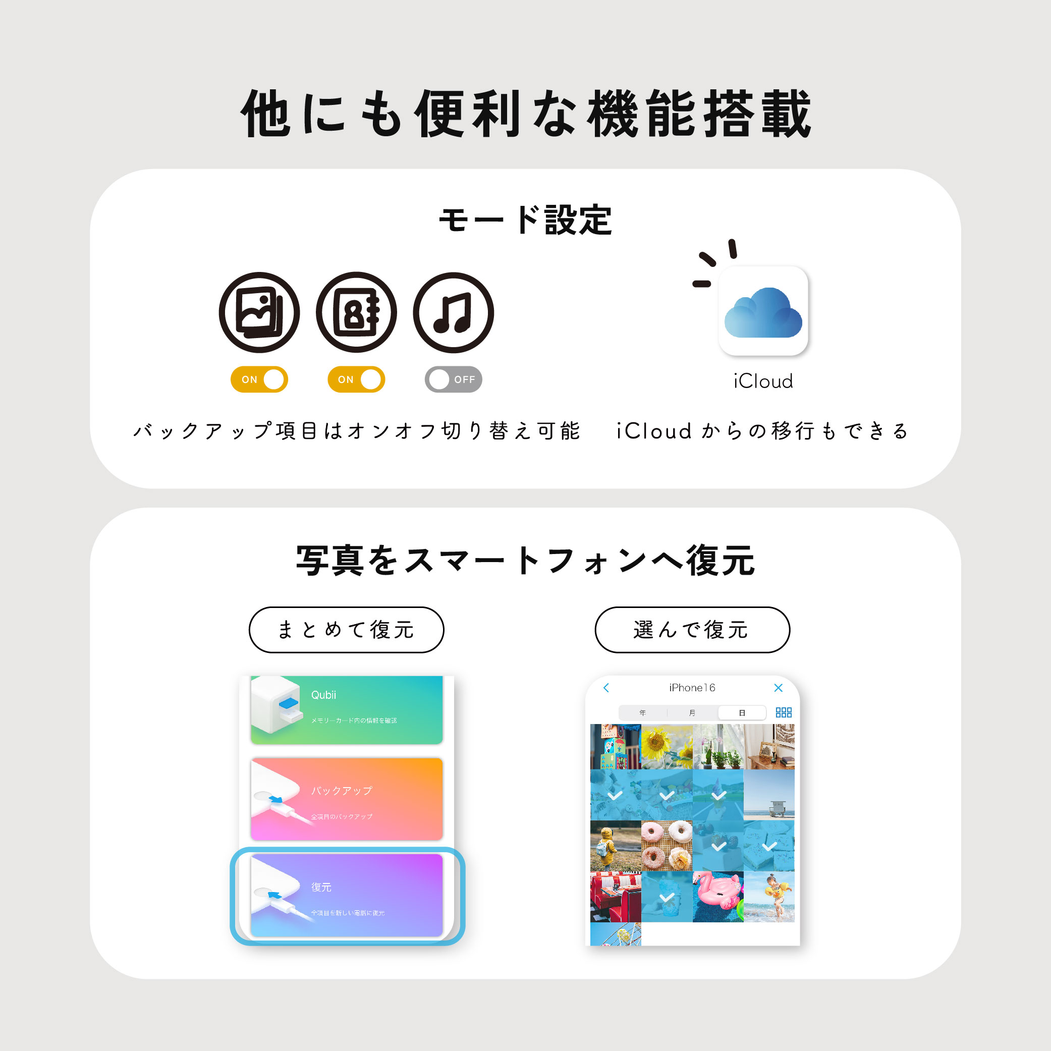 Maktar Qubii Power 256G Type-C  父の日 ギフト 自動バックアップ iPhone iPad iOS android カードリーダー 写真 MFi認証 急速充電 USB-C |  | 16