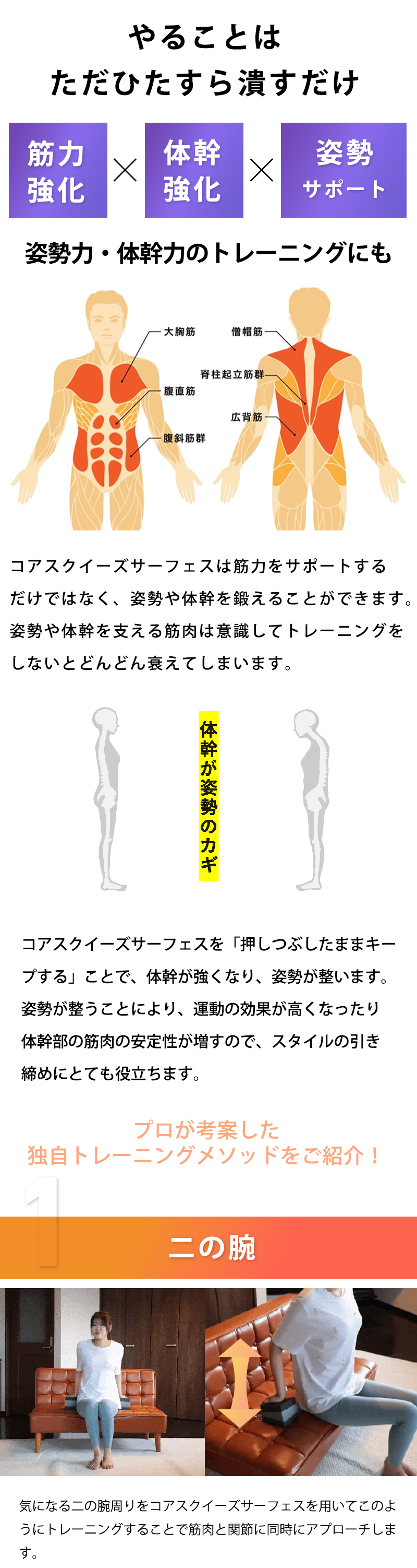 Makuake公式 自宅で簡単5分 これ一つでジムのマシンに匹敵 新感覚