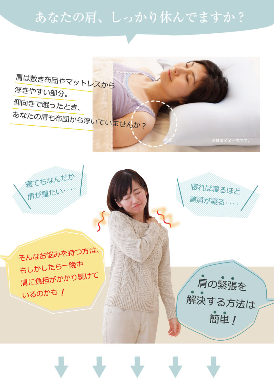 メーカー公式】肩から眠る夢枕 商品情報ページ ｜ 王様の夢枕