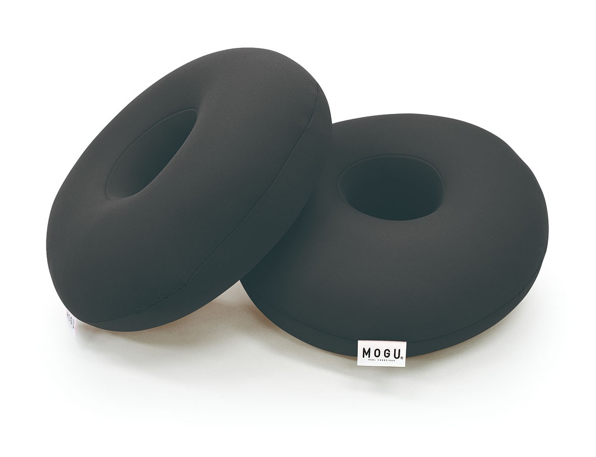 MOGU モグ ビーズクッション ミニ 円座 背当て 腰当て 腰痛 かわいいMOGU 小さく便利な穴あきパッド 約直径22.5センチ×2個
