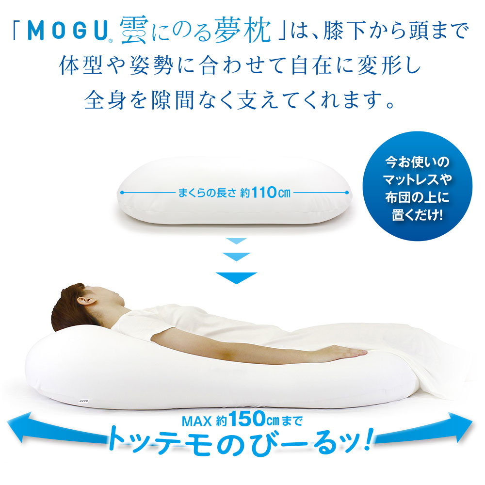 MOGU 冷感MAX フロア ビッグクッション パウダービーズ カバー