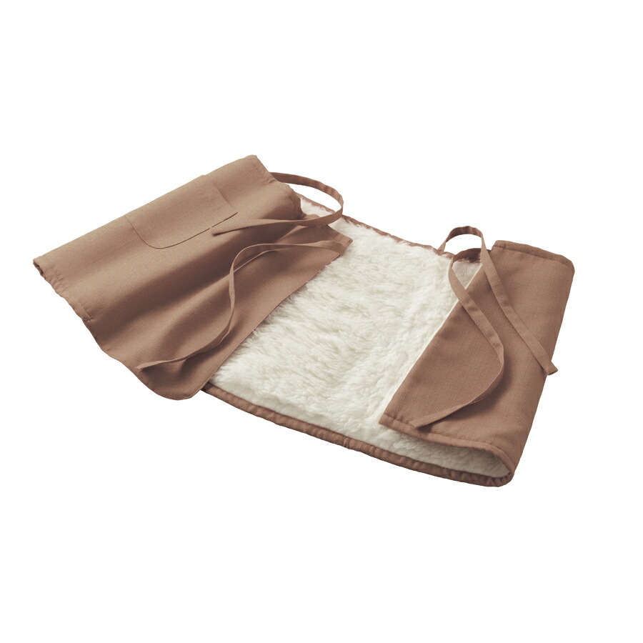 巻きスカート エプロン ラップスカート 防寒 暖かい 冬 家事 ふかふか