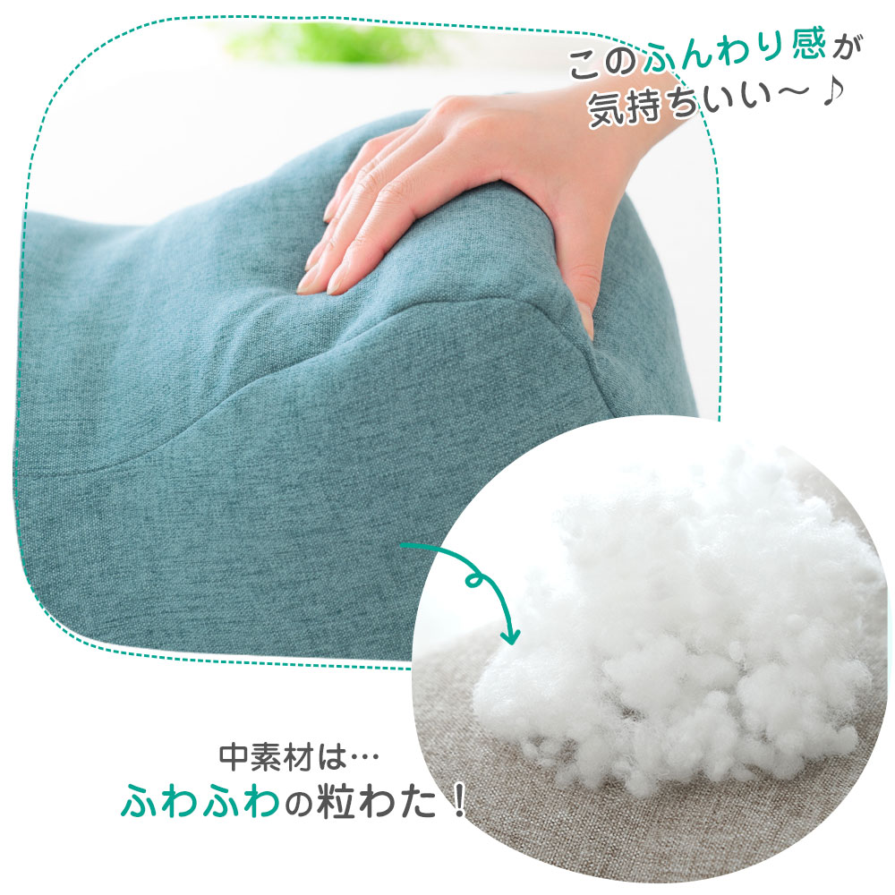 中素材はふわふわの粒わた