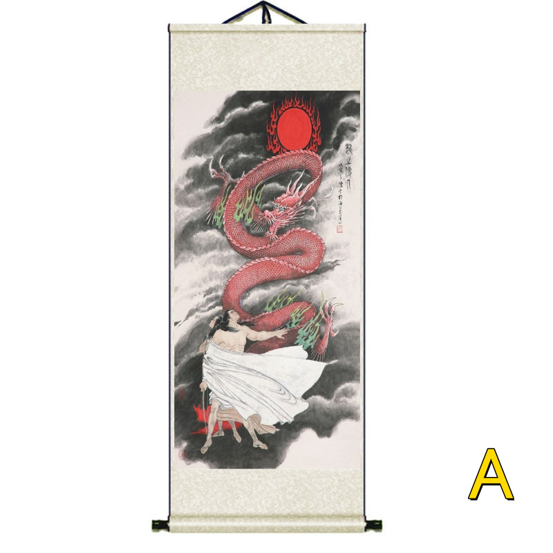 Qoo10] 掛け軸 ドラゴン 龍 竜 龍神 玄関 絵