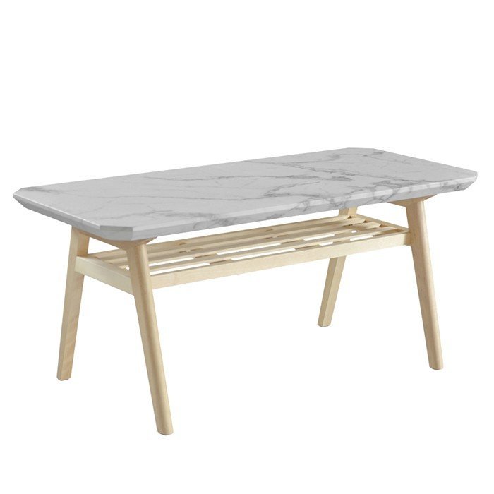 センターテーブル テーブル 幅90cm 大理石柄 ホワイト 白  Collet コレット COCT-90｜malsyo｜02