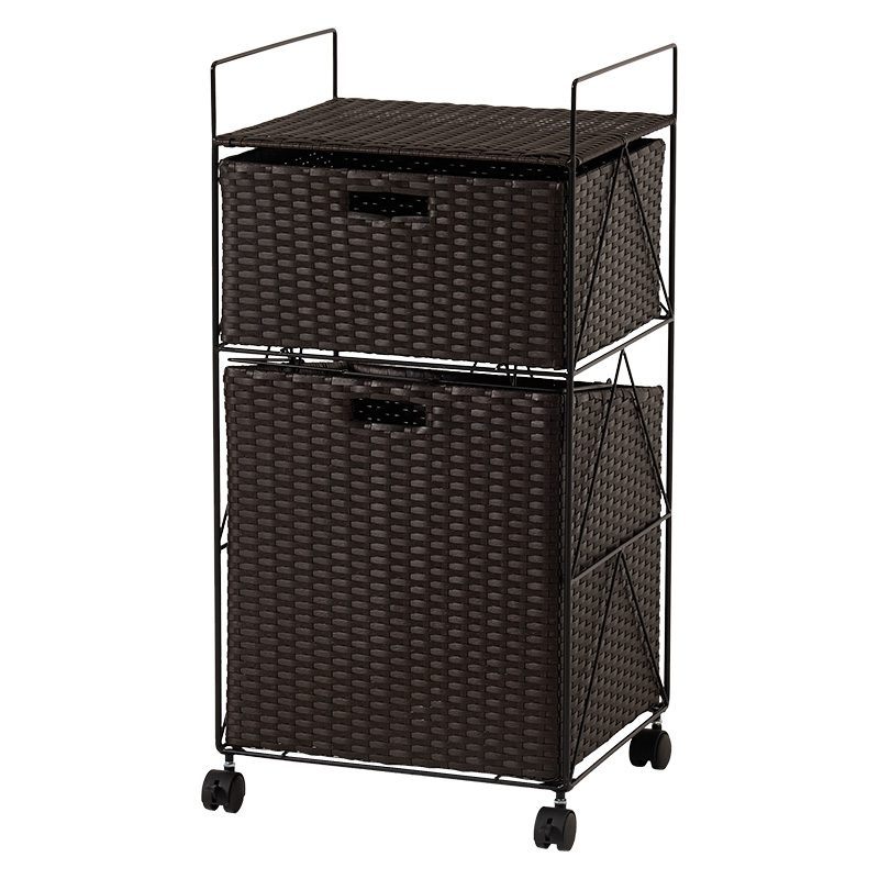 HAGiHARA（萩原） ランドリーラック ランドリーボックス キャスター