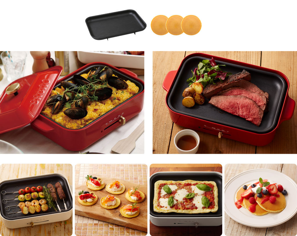 BRUNO ホットプレート スヌーピー 本体+3種プレート おしゃれ BRUNO ホットプレート スヌーピー 本体+3種プレート おしゃれ