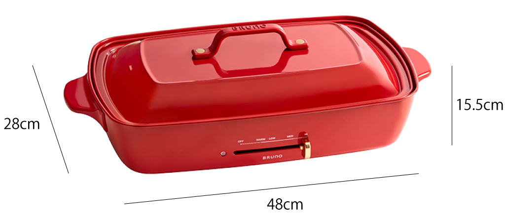 BRUNO ホットプレート 本体＋2種プレート レシピ＋たこ焼き