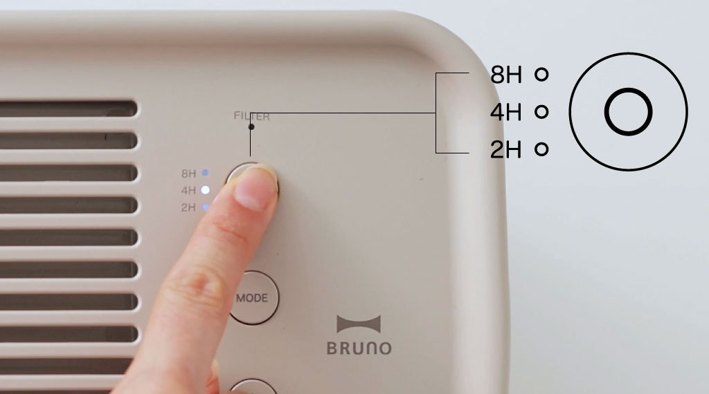 BRUNO（ブルーノ） 空気清浄機 交換用フィルター オプション ウイルス