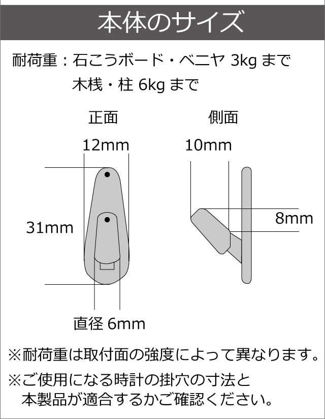 最安値挑戦】 NOA ノア精密 クロックフック 透明仕様 穴が目立ちにくい 取り付け簡単 N-035CLR qdtek.vn