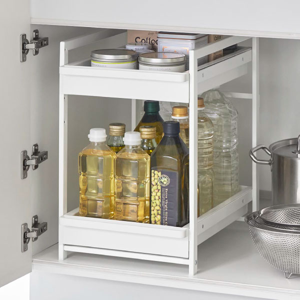 tower シンク下収納 収納ラック キッチン用品 キッチン下収納