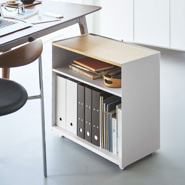 tower スリムワゴン キャスター付き おしゃれ pcワゴン ダイニング