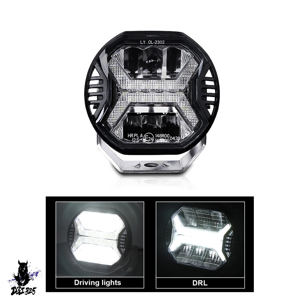 【互換品】 LEDライトバー 12v 24v 6000k drl SUV atv モデル 白 バーガンヘッドライト オフロードスポットワークライト 車 社外製 |  | 02