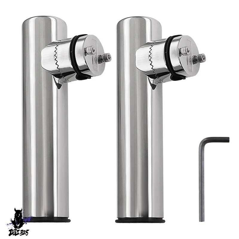 【互換品】 18?26mm回転式ステンレス釣り竿ホルダー ボートアクセサリー 7 8インチ ?1インチ レール 対応 社外製 |  | 06