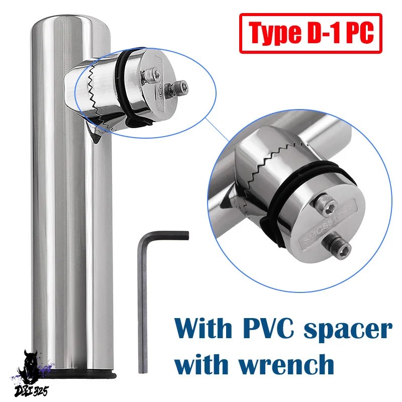 【互換品】 18?26mm回転式ステンレス釣り竿ホルダー ボートアクセサリー 7 8インチ ?1インチ レール 対応 社外製 |  | 04