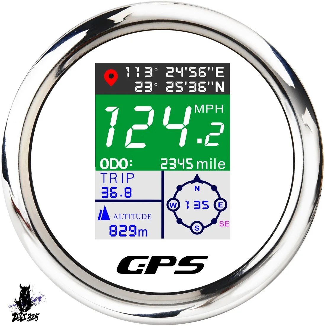 【互換品】 COGデジタルスピードメーター 85mm TFT画面 GPS防水 ツーリング用 車・モーターボート・船舶用エンジン - 社外製 |  | 09