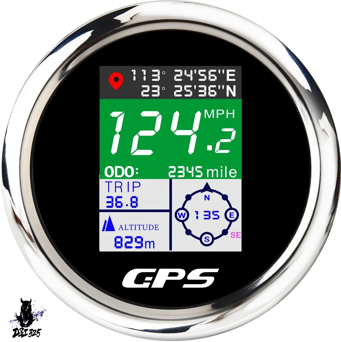 【互換品】 COGデジタルスピードメーター 85mm TFT画面 GPS防水 ツーリング用 車・モーターボート・船舶用エンジン - 社外製 |  | 10