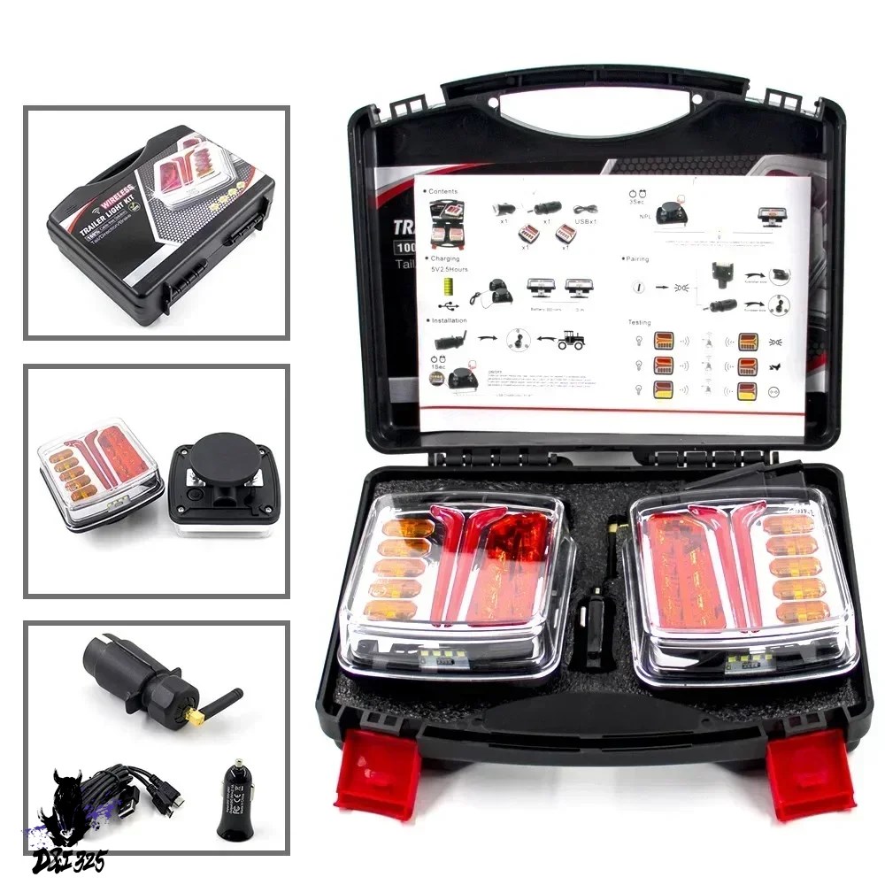 【互換品】 キャラバン キャッパー ラグ ボート 2個 ワイヤレス磁気LEDトラックテールライト トレーラーテールライト 信号灯 ブレーキライト 社外製 |  | 02