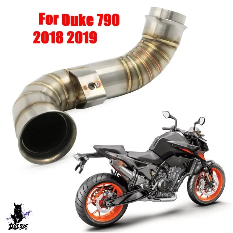 【互換品】 バイクアクセサリー 790 2018 エキゾーストサイレンサー スリップオン止め ヒートシールドセンターリンクパイプ 社外製_1
