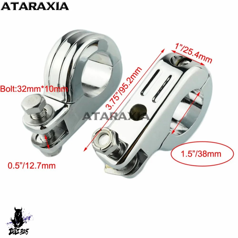 【互換品】 ハーレーダビッドソン スポーツスター XL883 1200用のバイク用パグクランプ クラッシュバー フットレストマウントSuzuki Yamaha 社外製_5