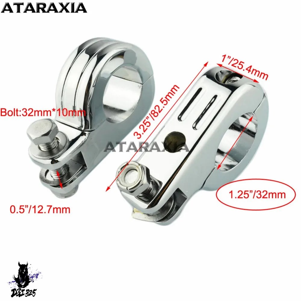 【互換品】 ハーレーダビッドソン スポーツスター XL883 1200用のバイク用パグクランプ クラッシュバー フットレストマウントSuzuki Yamaha 社外製_1