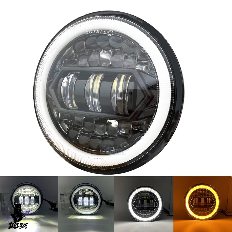 互換品】 5.75インチLEDバイクヘッドライト ディテール 社外製 : D&I