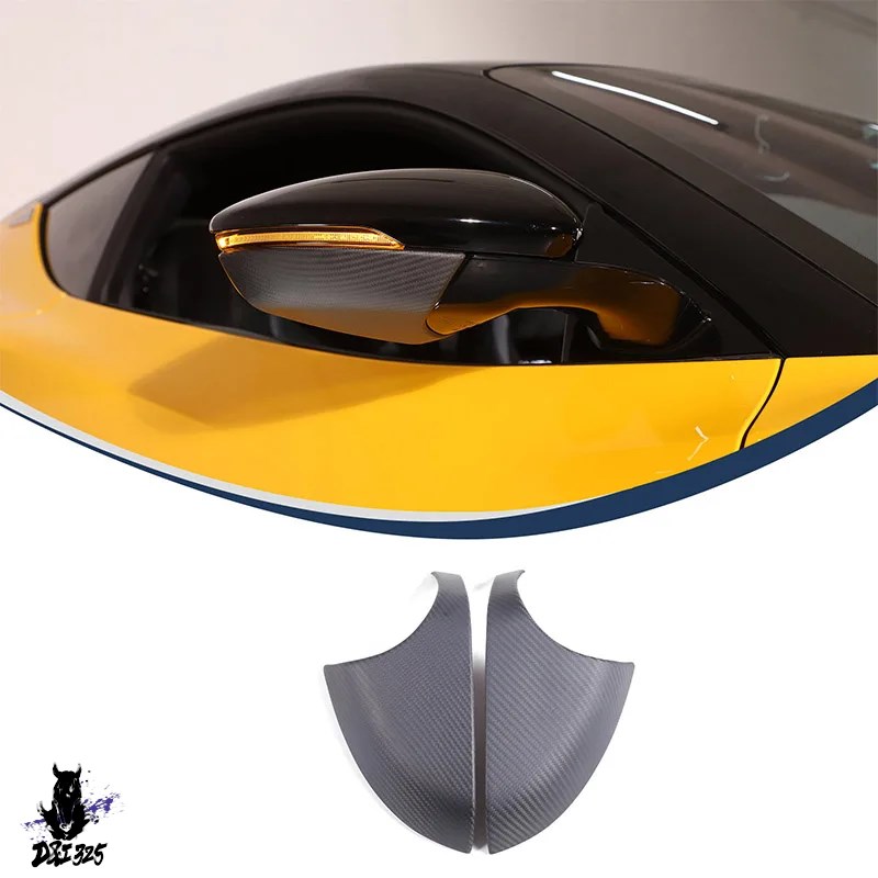 互換品】 Lotus Emira 2021-2023用 カーボン製バックミラーカバー保護