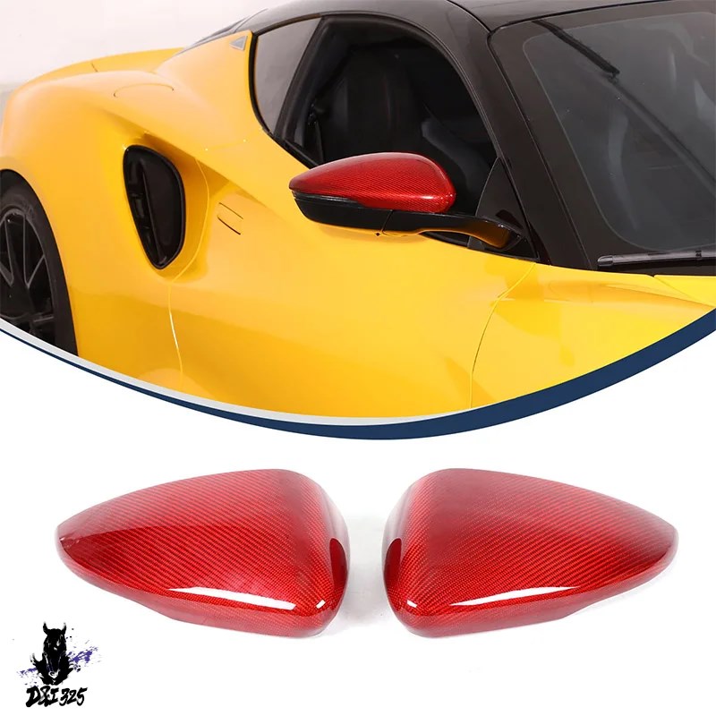 互換品】 Lotus Emira 2021-2023用 カーボン製バックミラーカバー保護
