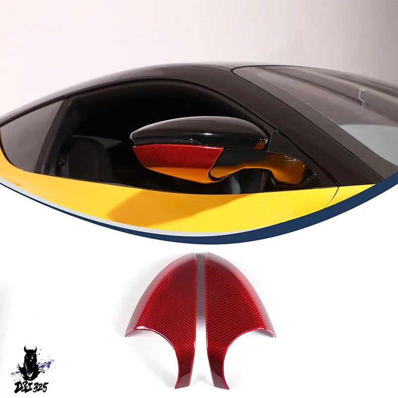 互換品】 Lotus Emira 2021-2023用 カーボン製バックミラーカバー保護