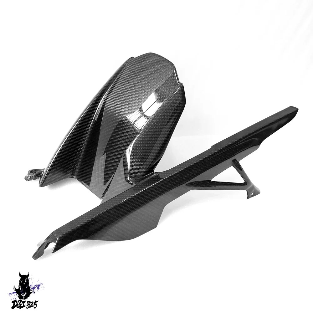 【互換品】 BMW S1000RR S1000R M1000RR M1000R用のカーボン製フロントフェンダー チェーンガード リアフェンダー 100%カーボン素材-2019年から2024年用 社外製の画像