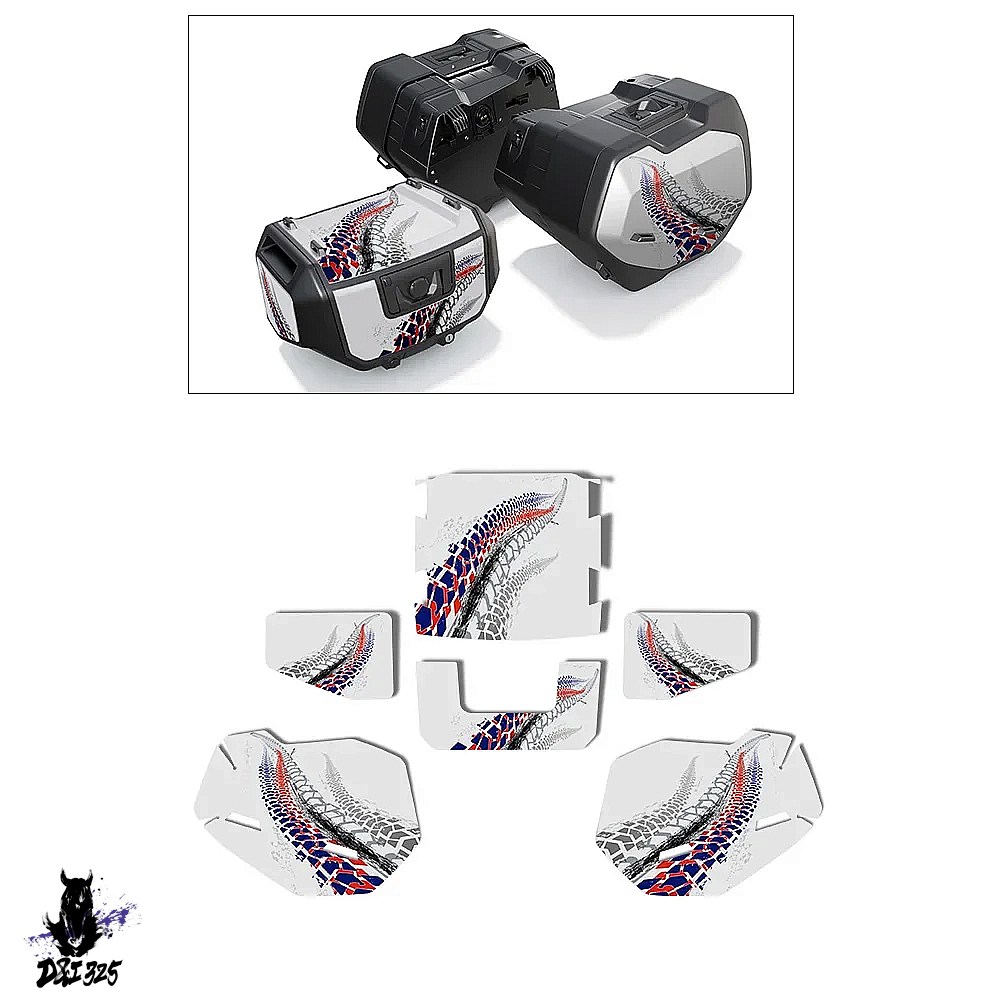 【互換品】 BMW R1300 GS 2023-2024ステッカー ケース オプション719トリプル 黒バイクデカール 社外製_3