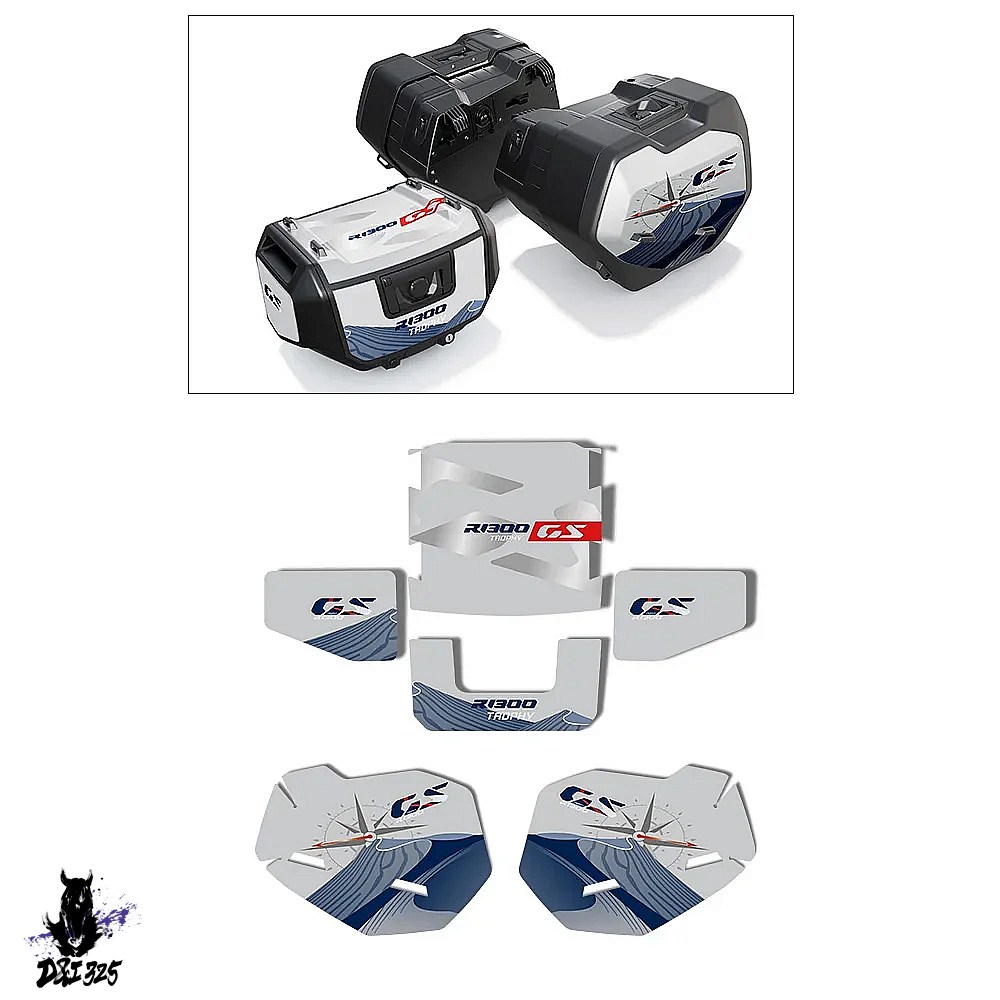【互換品】 BMW R1300GS 2023-2024 オプション719 黒トリプルバイクステッカー ステッカー 社外製_7