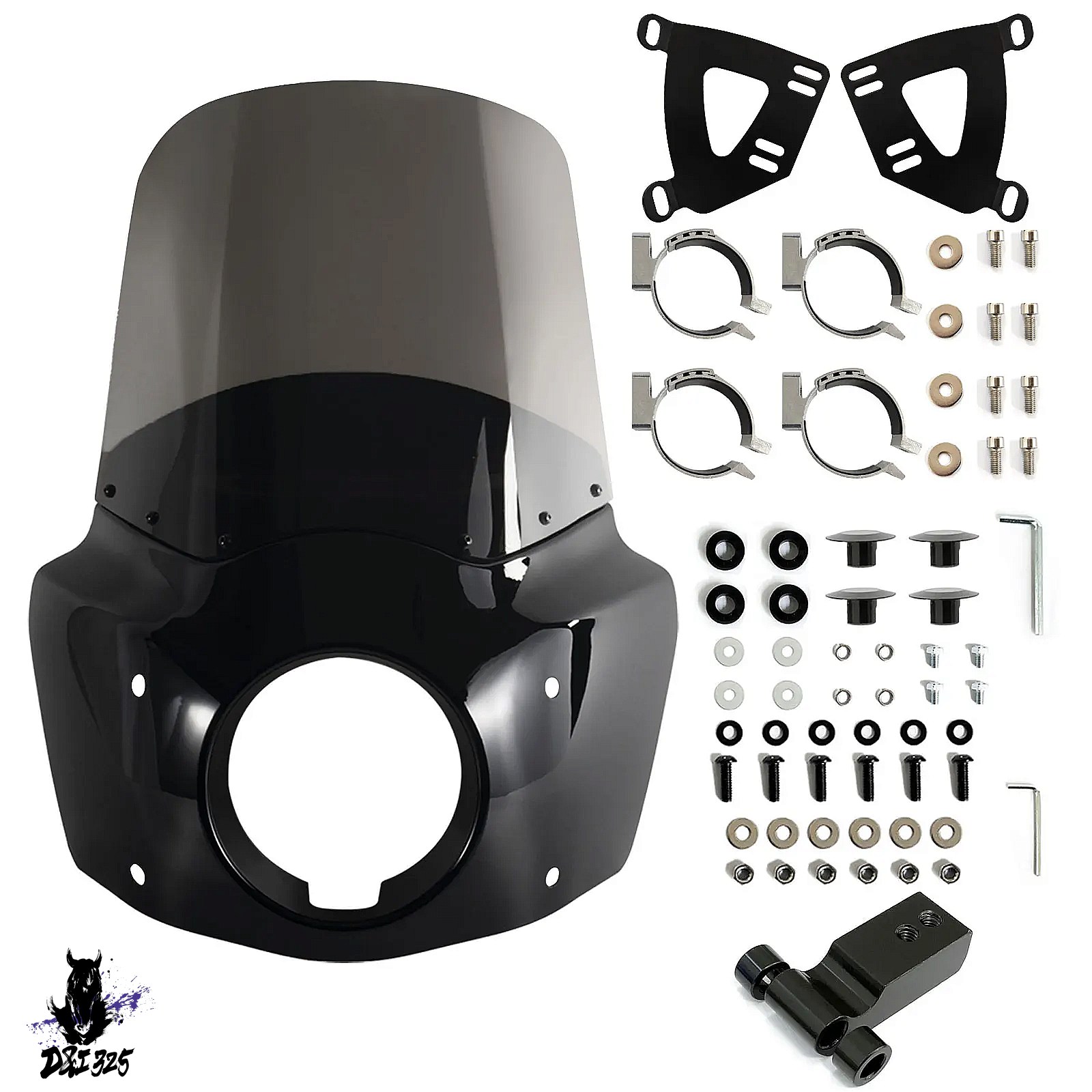 【互換品】 ハーレーダビッドソン ソフテイル FXBB FXST 2018-24 15インチバイクフロントフェアリング 社外製_3