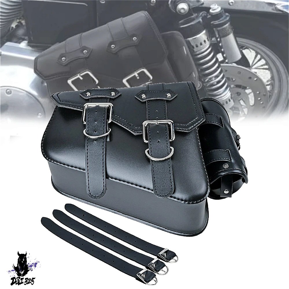 互換品】 ハーレースポーツスターXL883 XL1200 1X用 PUレザーサイド
