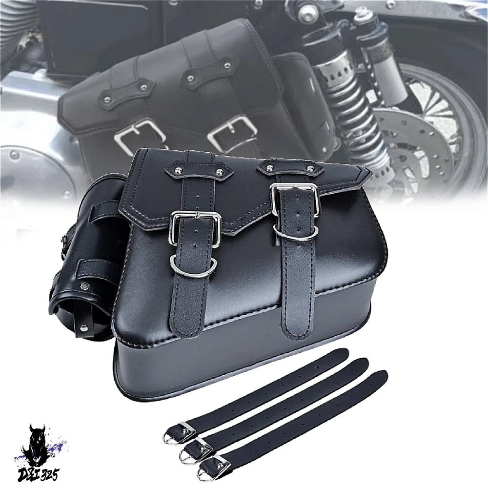 互換品】 ハーレースポーツスターXL883 XL1200 1X用 PUレザーサイド