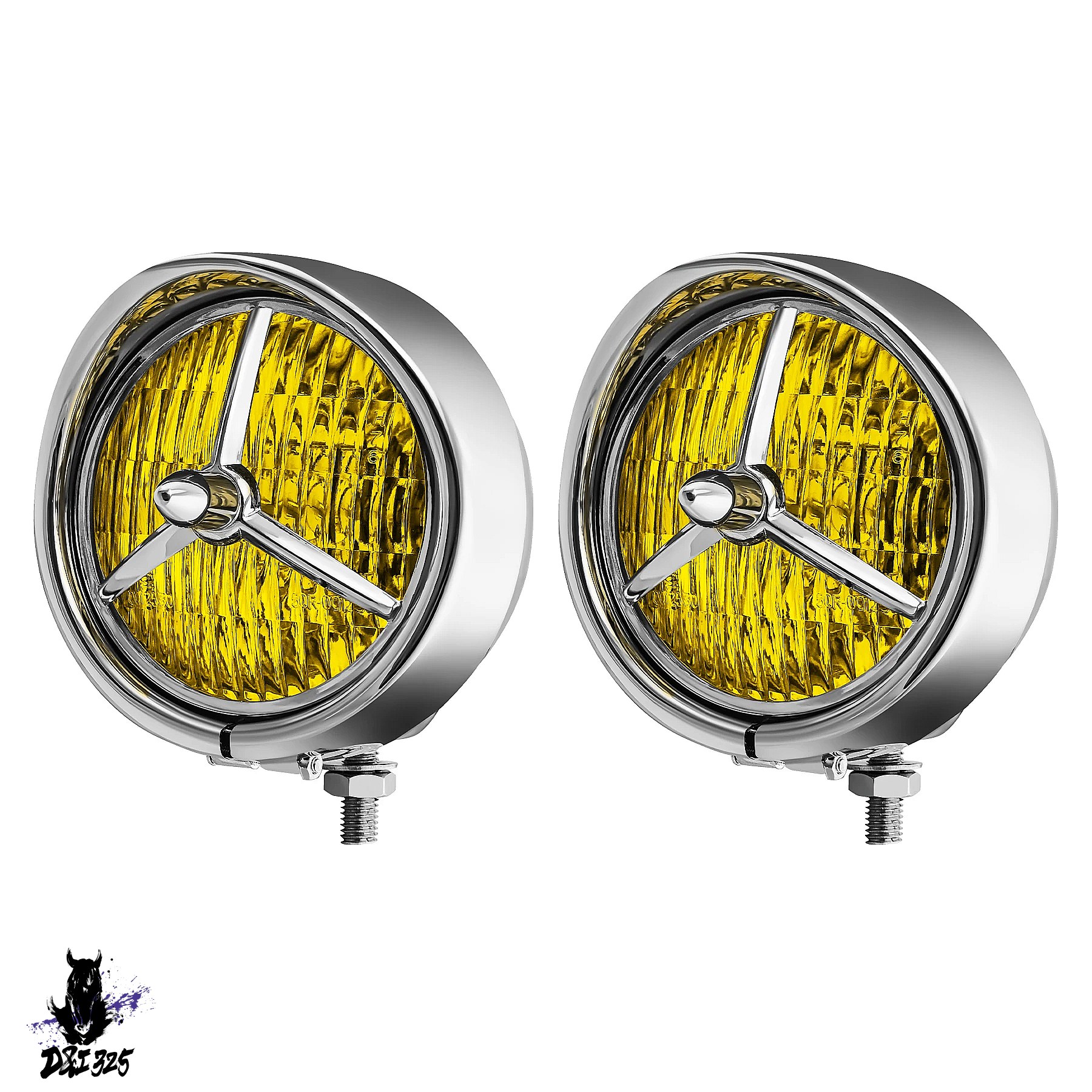 互換品】 ハーレーダビッドソン 4.5インチ LEDフォグランプ クローム 互換品】 ハーレーダビッドソン 4.5インチ LEDフォグランプ クローム