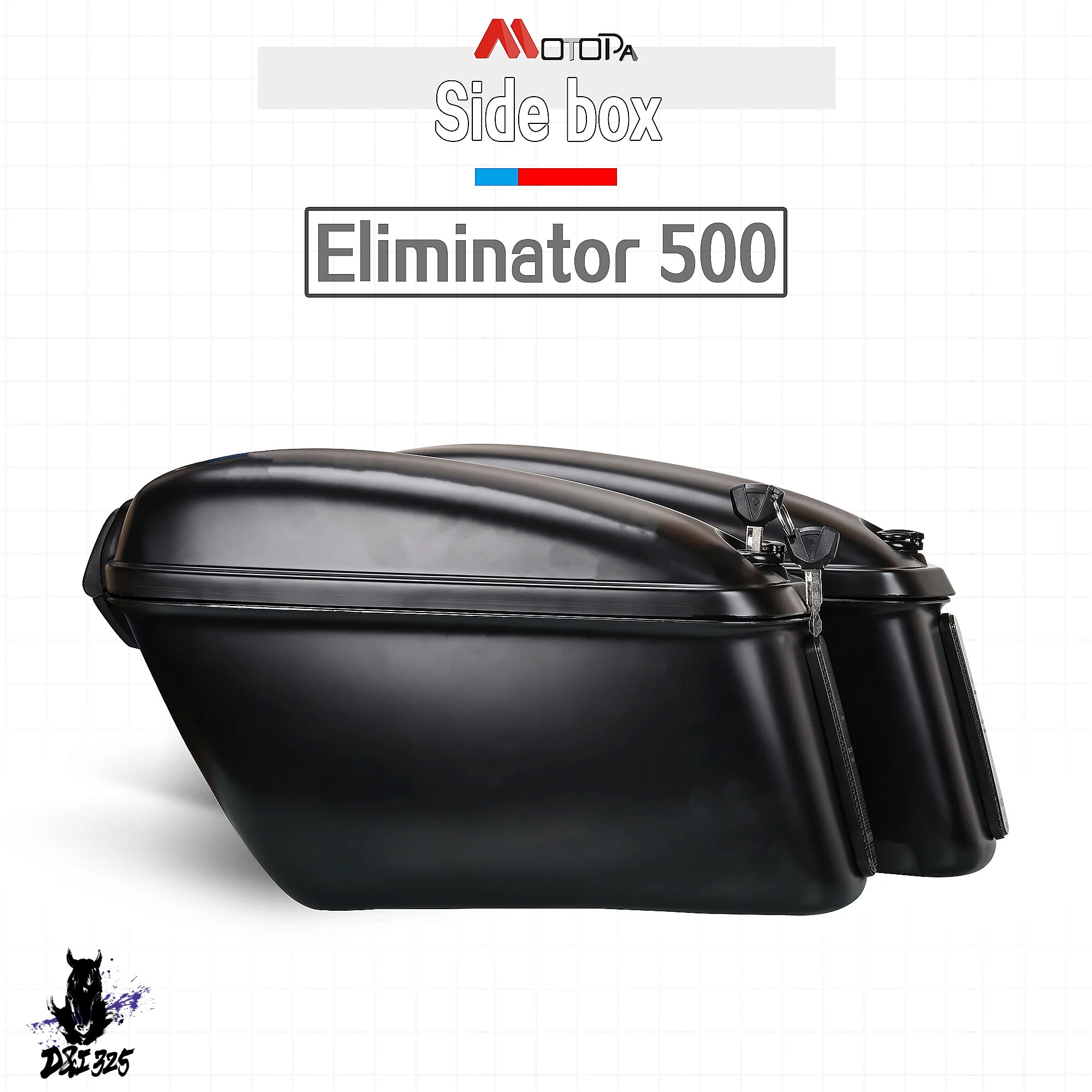 互換品】 カワサキエリミネーター500 2020 サイドボックス ハード