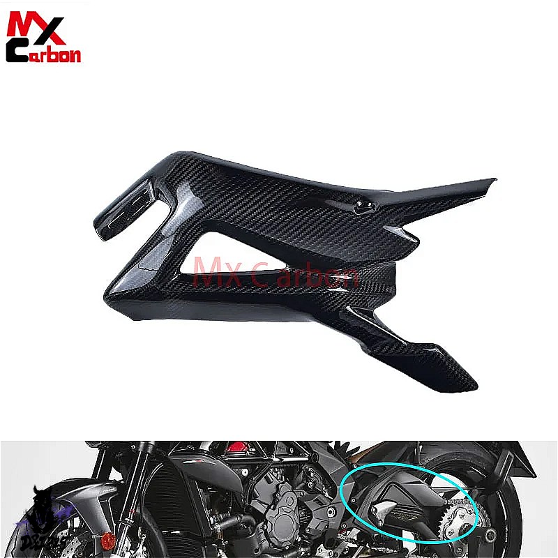 【互換品】 mv agusta brutale 800 rc f3 675 f3 800 2017-2019 カーボンスイングアームプロテクタ 社外製_1