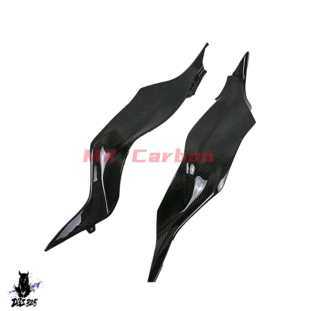 互換品】 カワサキZX-6R 2019-2022用のカーボンバイクサイドタンク