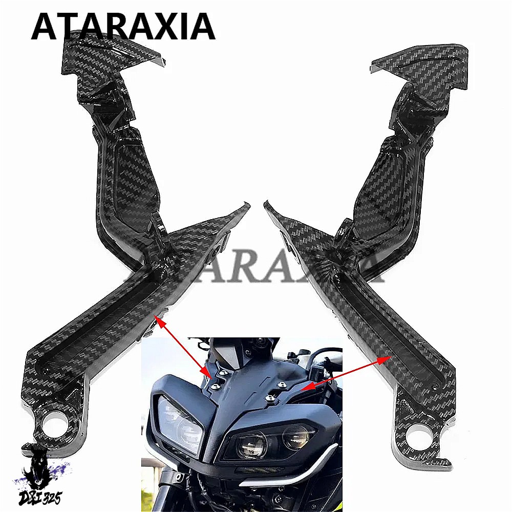 【互換品】 ヤマハ MT-09 FZ-09 2017-2020用 フロントヘッドカウル ヘッドライトホルダーカバー 社外製_2