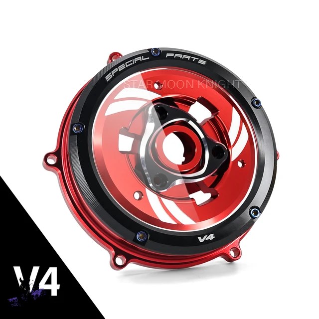 【互換品】 ドゥカティ パニガーレV4 V4S クリア防水クラッチカバー スプリングプロテクター レーシングエンジン 社外製_2