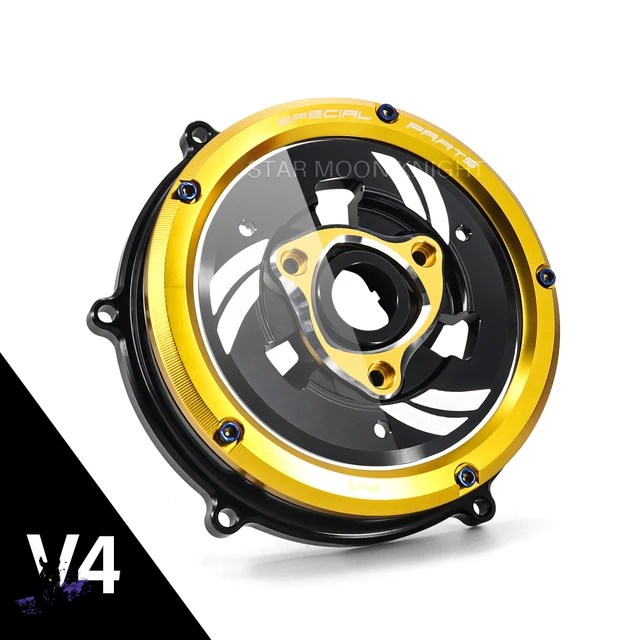 【互換品】 ドゥカティ パニガーレV4 V4S クリア防水クラッチカバー スプリングプロテクター レーシングエンジン 社外製_3