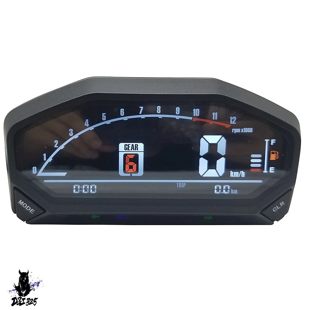 互換品】 YG150-23 バイク 汎用デジタルバックライト付きLCDスピード